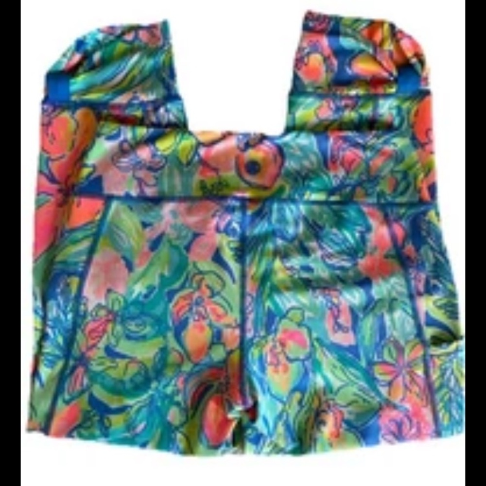Lilly Pulitzer Luxletic Blue and Green Activewear - Picture 2 of 5